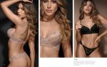 CONJUNTO DE PUNTILLA. CORPIÑO PUSH UP SOFT CON DETALLE DE GLITTER Y DIJE. COLALESS. SIGRY - Cod 1906