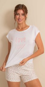 PIJAMA DE BRODERIE LOVE FRASHE DREAMS - Cod 28