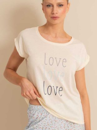 PIJAMA DE BRODERIE LOVE FRASHE DREAMS - Cod 28