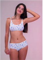 CONJUNTO TOP CON BOMBACHA ESTAMPA LIBERTY FRASHE KIDS - Cod 9006