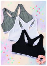 PACK X3 DE TOP DEPORTIVO DE MORLEY CON ELÁSTICO PERSONALIZADO FRASHE KIDS - Cod 9009