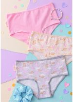 PACK X3 DE BOMBACHA DE NENA ESTAMPA UNICORNIO FRASHE KIDS - Cod 9019