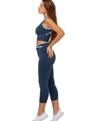 CALZA CAPRI CINTURA CRUZADA BITONO DE POLISAP SHEDYL - Cod 6528