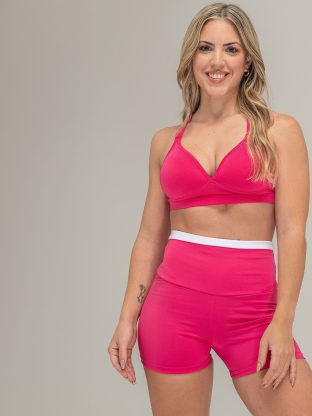 TOP DEPORTIVO TAZA SOFT TRIANGULO DE MICROFIBRA ESPALDA CRUZADA SHEDYL - Cod 7095